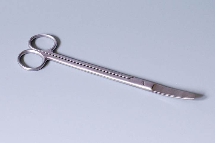 Scissors gynaecological 20 cm, curved,